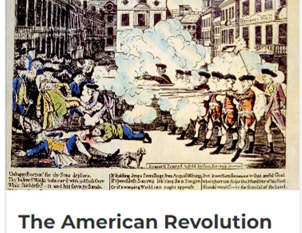 The American Revolution screenshot of kahoot