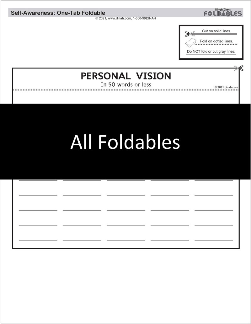 All Foldables, Primary 1 (PreK-K)