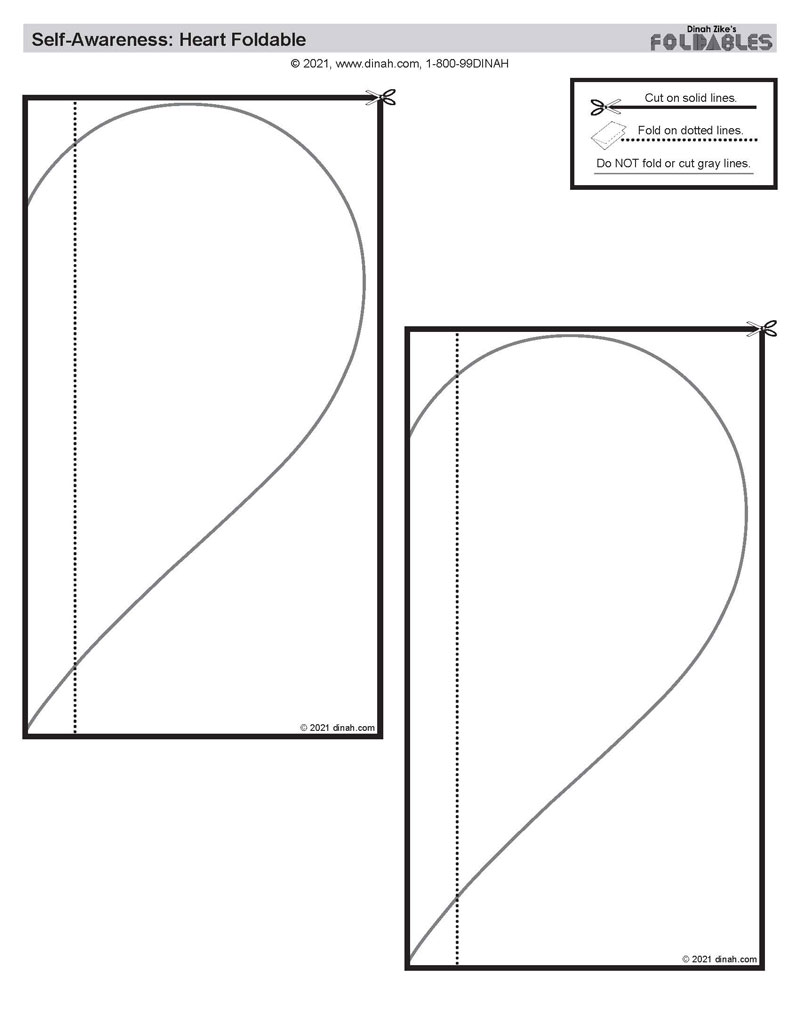 Self Awareness Heart Foldable