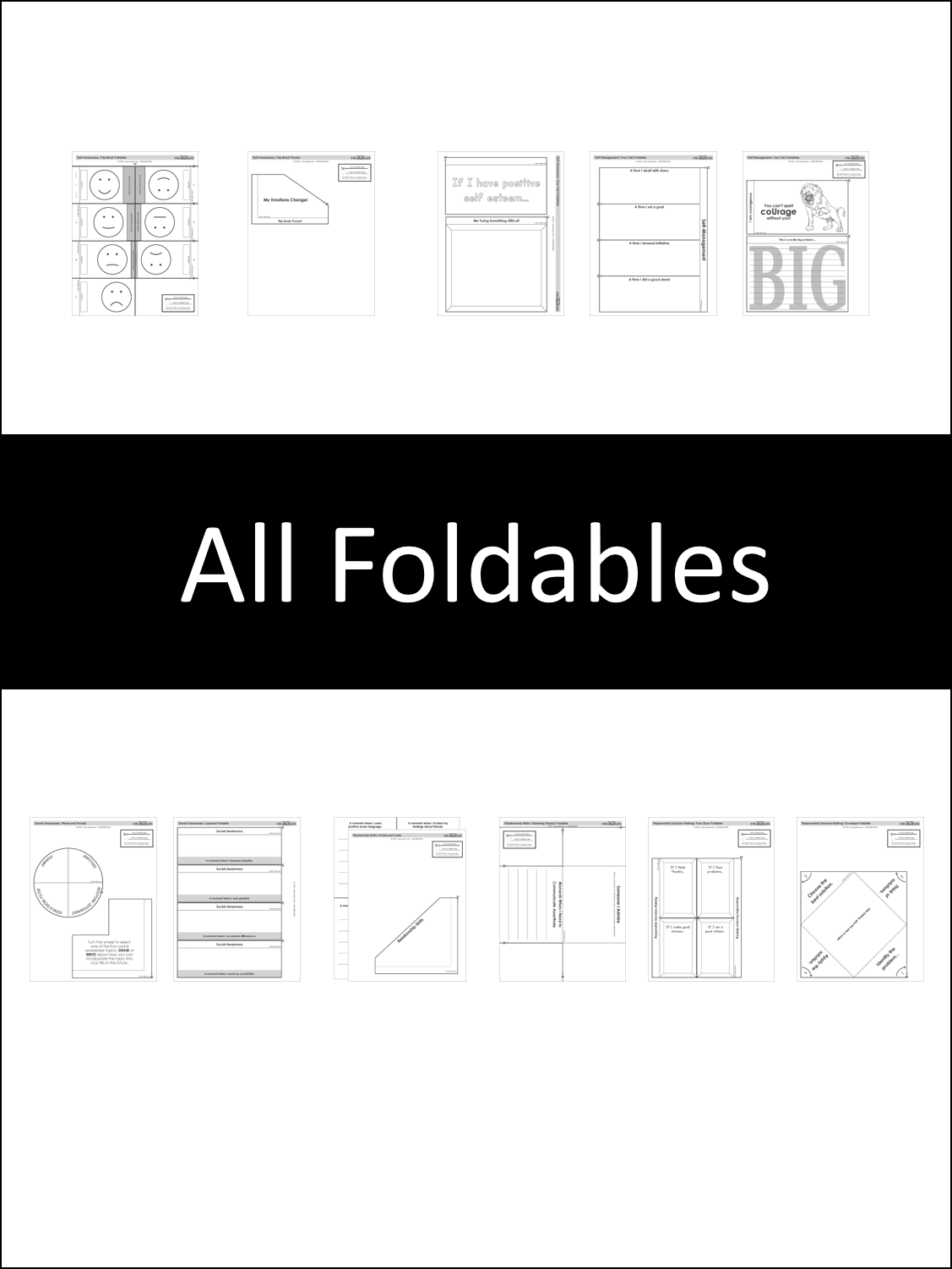 All Foldables, Primary 1 (PreK-K)