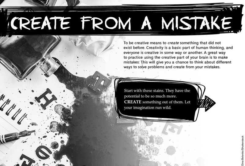Create from a mistake activity