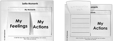 My Feelings, My actions foldable