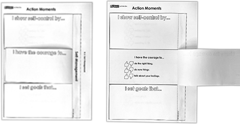Action Moments 3 tab foldable