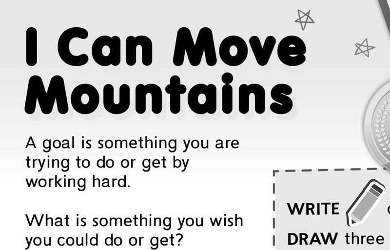 I Can Move Mountains activity