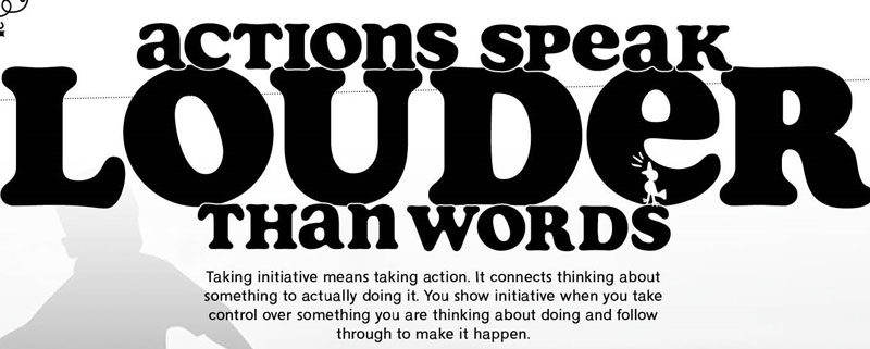 Actions Speak Louder than words activity
