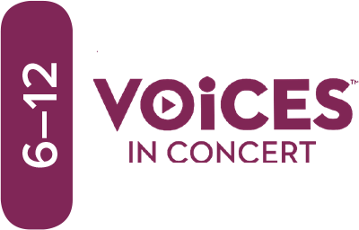 Voices in Concert logo, grades 6-12
