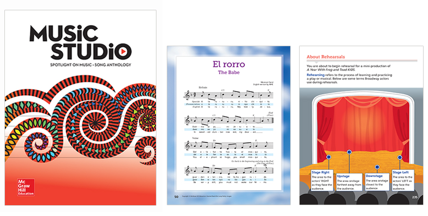 Spotlight on Music cover and sheet music examples