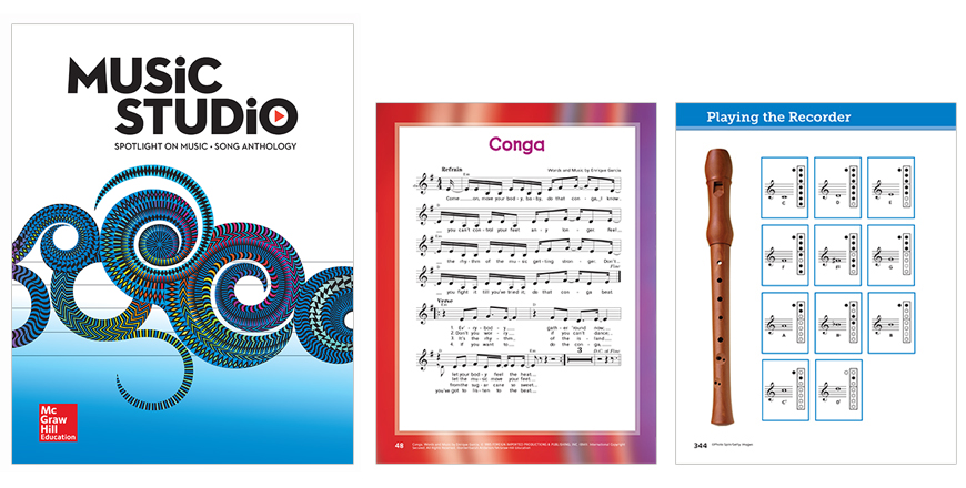 Spotlight on Music cover and sheet music examples
