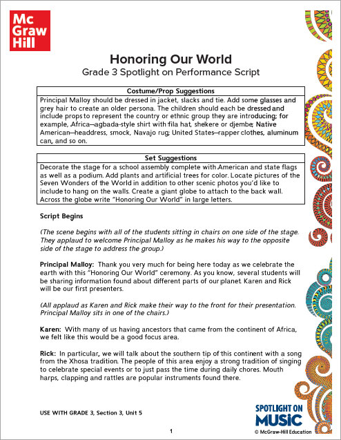 Honoring our World sampler