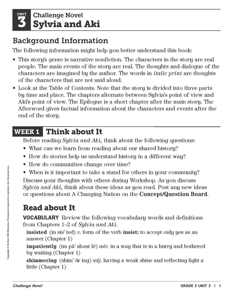 Example of challenge novel information for Syvia and Aki