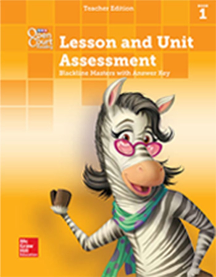 Lesson and Unit Assessment Blackline Master with Answer Key, Unit 1 Teacher Edition