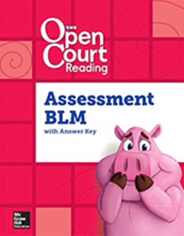 Cover of Grade K of Assessment BLM