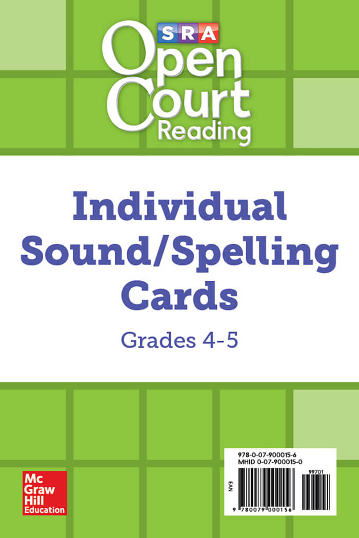 Open Court Reading  Individual Sound/Spelling Cards Grade 4-5