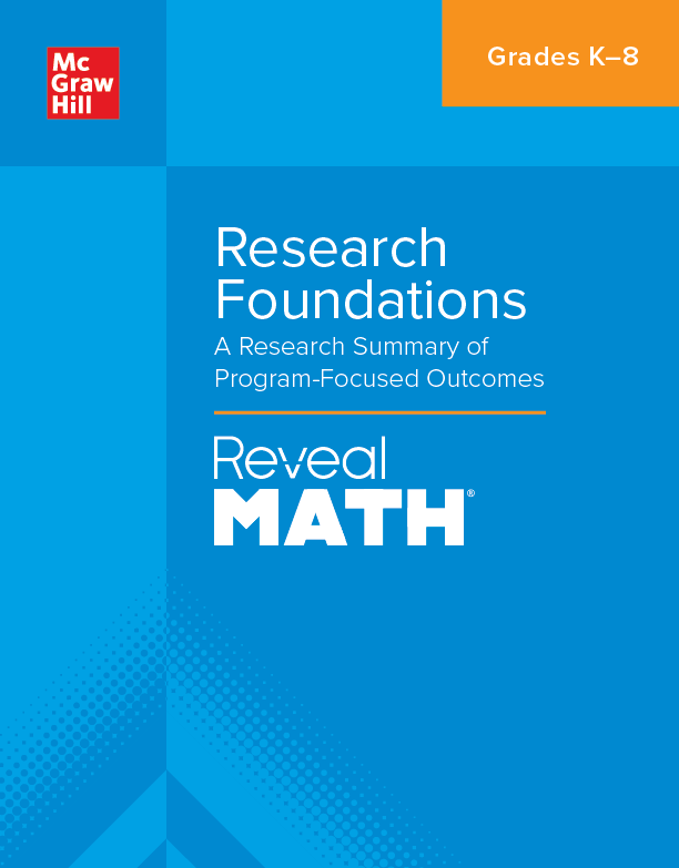 Reveal Math Research Foundation: A Research Summary of Program Focused Outcomes