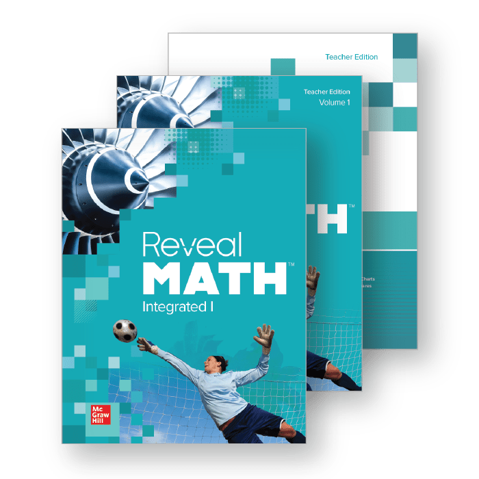 Reveal Math Integrated Student and Teacher Edition covers