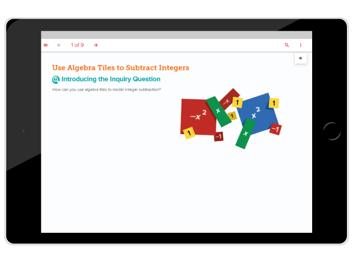 Use Algebra Tiles to Subtract Integers, Introducing the Inquiry Question