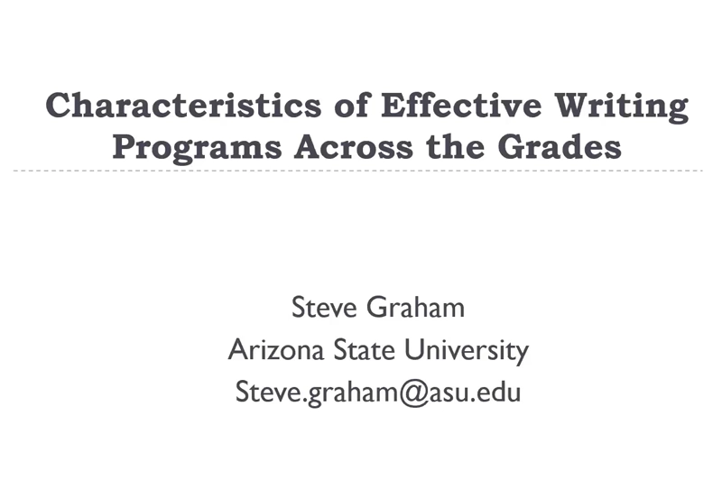 Characteristics of Effective Writing video