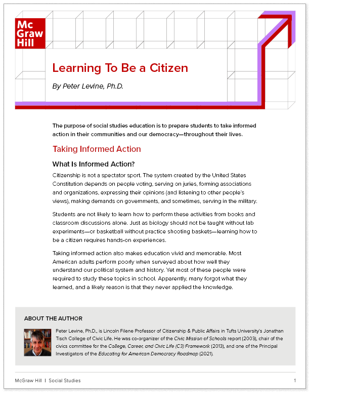 Learning to Be a Citizen