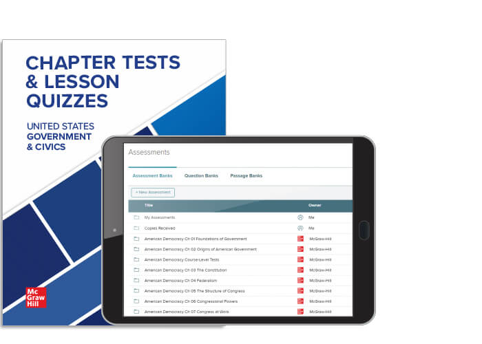 Unites States Government and Civics Chapter Tests & Lesson Quizzes