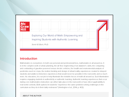 Exploring Our World of Math: Empowering and Inspiring Students with Authentic Learning sample video screenshot