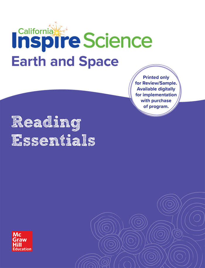 Inspire Science Earth & Space, Reading Essentials cover
