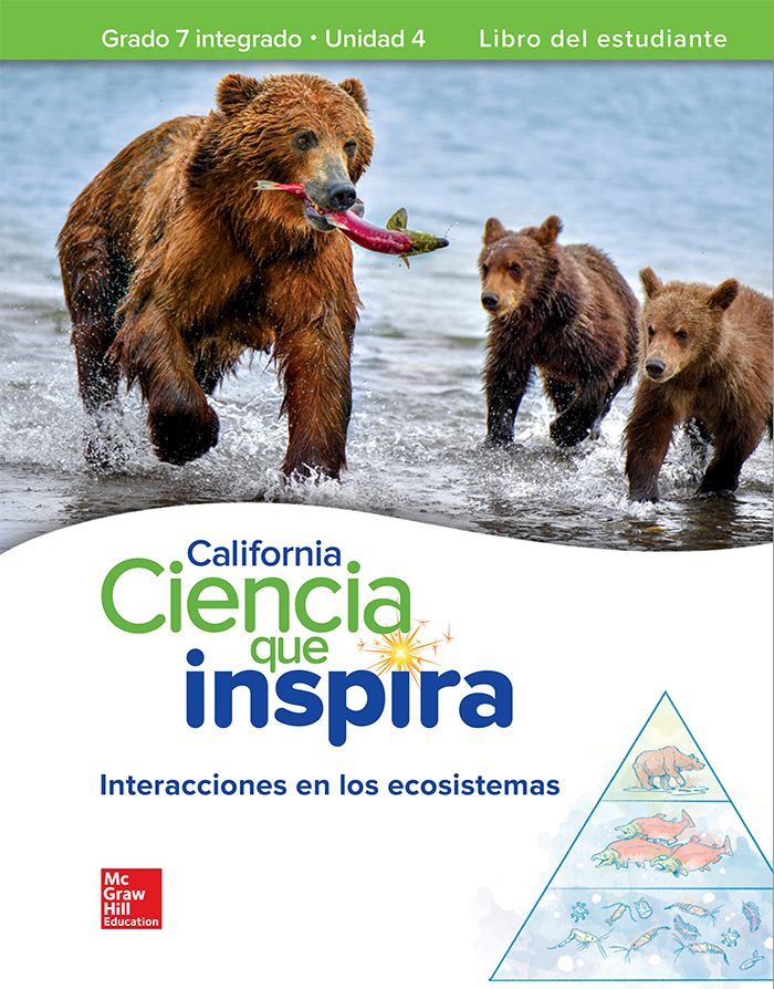 California Ciencia que inspira seres vivos covers, Grade 7
