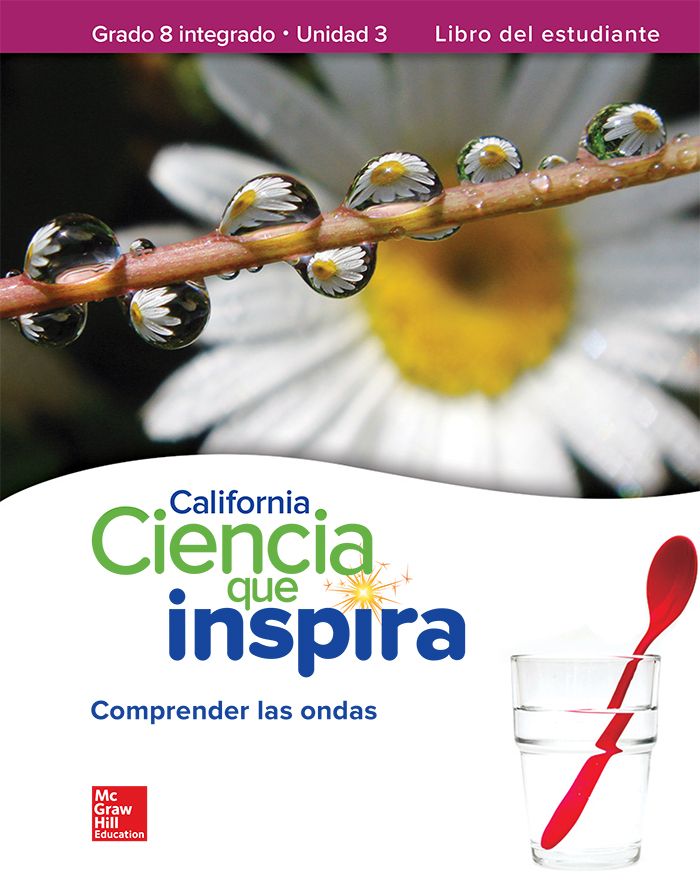 California Ciencia que inspira seres vivos covers, Grade 8