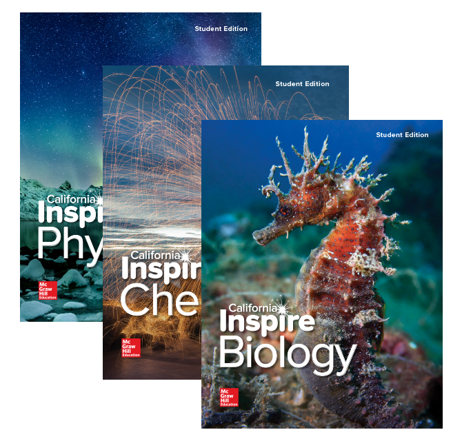 California Inspire Science High School Student Edition covers