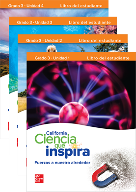 California Ciencia que inspira seres vivos covers, Grade 3