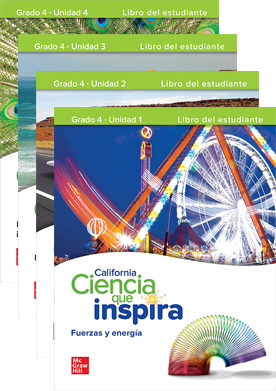 California Ciencia que inspira seres vivos covers, Grade 4