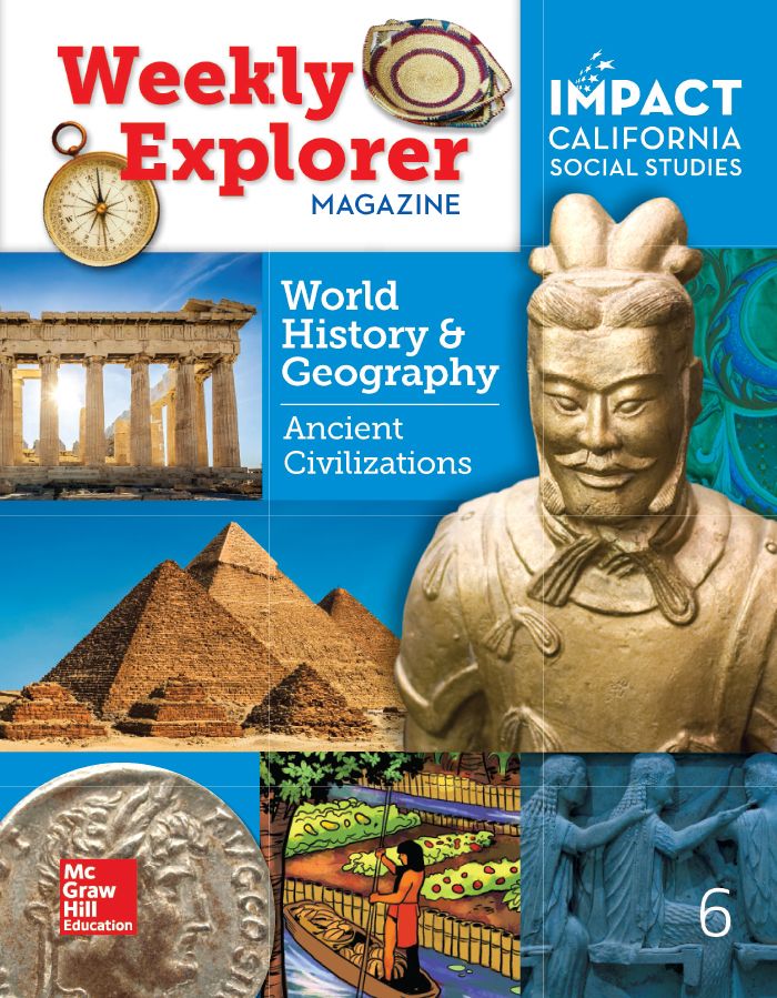 IMPACT California Social Studies World History & Geography Ancient Civilizations Weekly Explorer Magazine