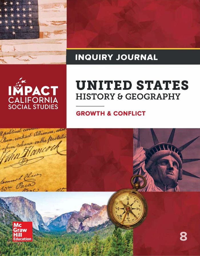 IMPACT California Social Studies US History & Geography Growth & Conflict Inquiry Journal cover