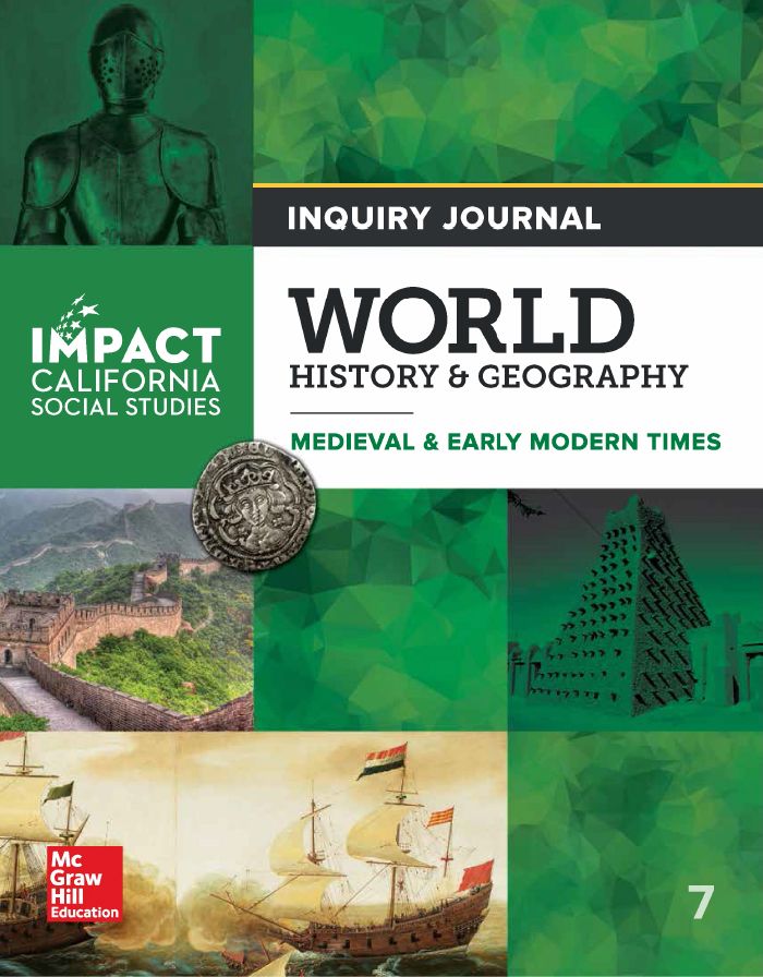 IMPACT California Social Studies World History & Geography Medieval & Early Modern Times Civilizations Inquiry Journal cover