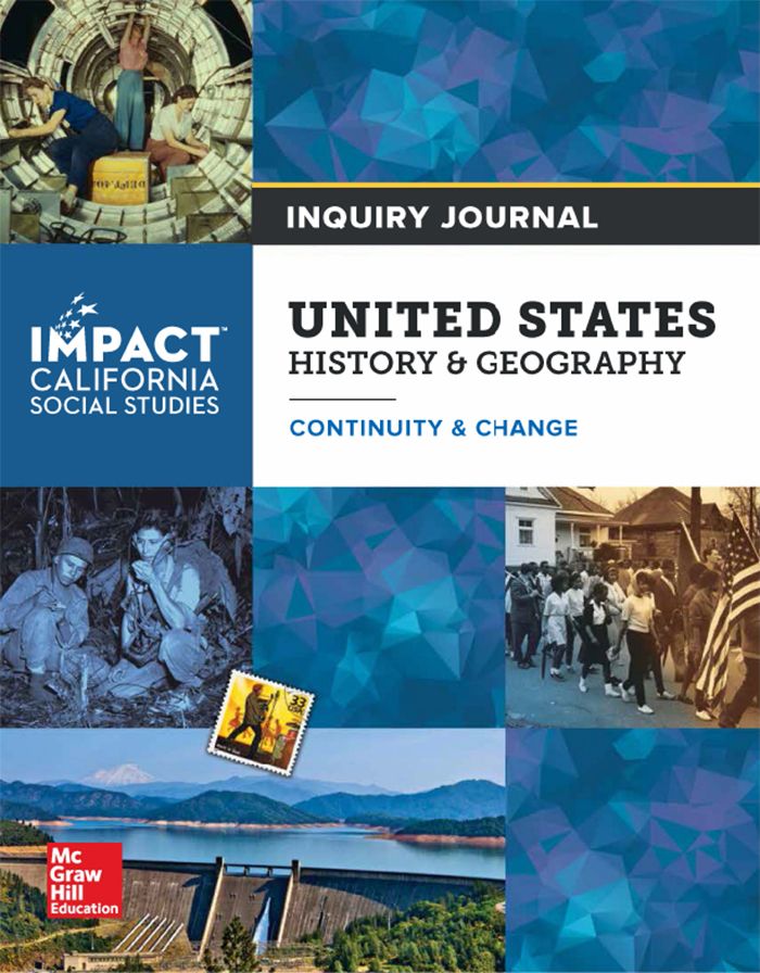 IMPACT California Social Studies US History & Geography Continuity & Change Inquiry Journal cover