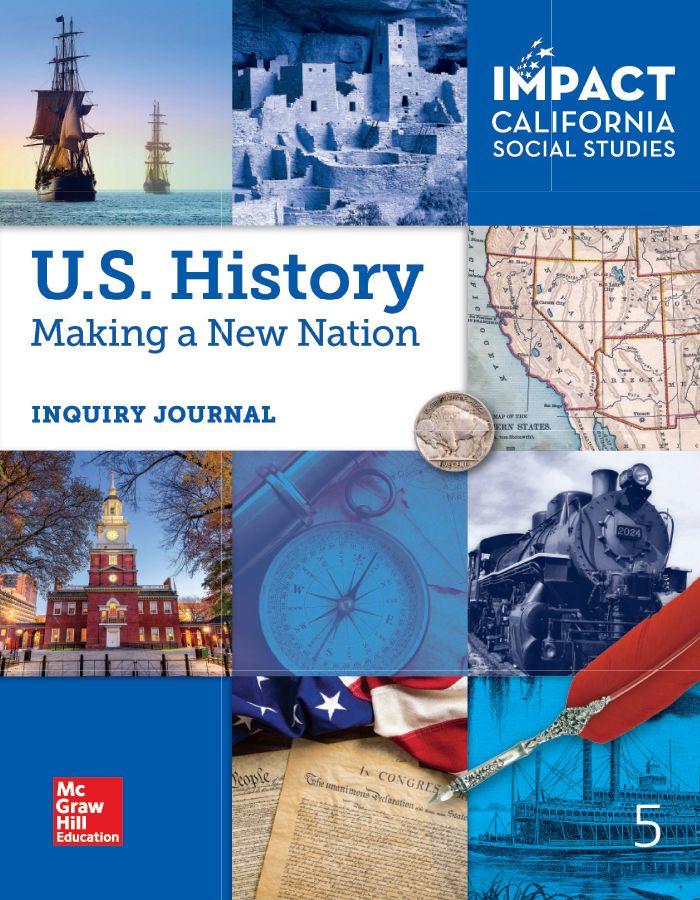 IMPACT California Social Studies US History Making a New Nation Inquiry Journal cover