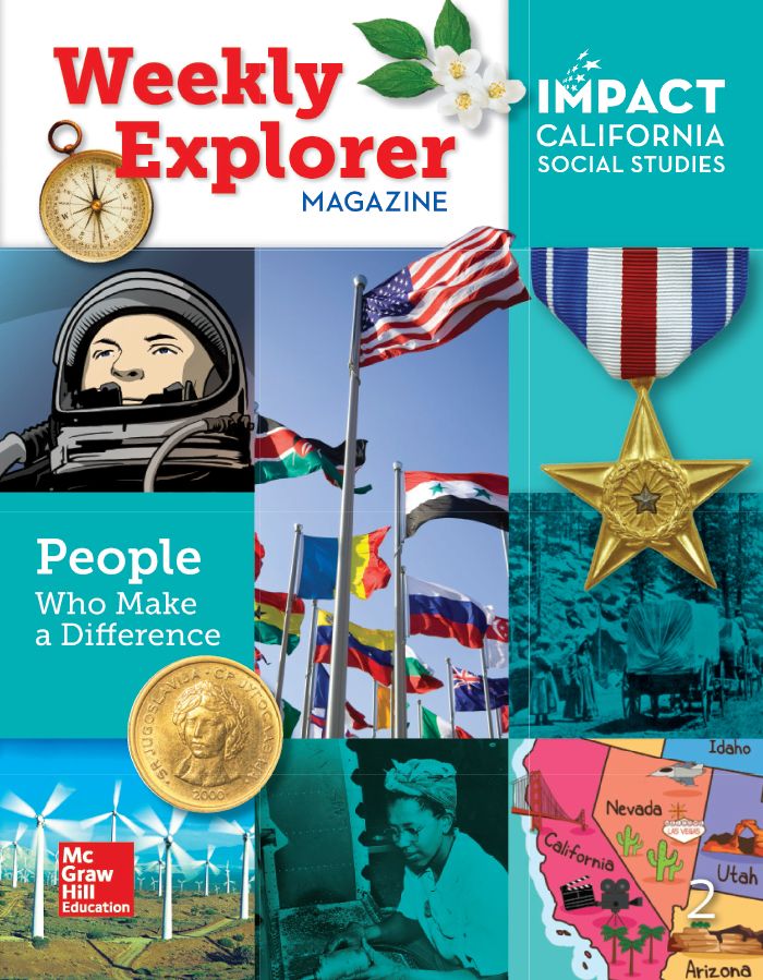 IMPACT California Social Studies People Who Make a Difference Weekly Explorer Magazine