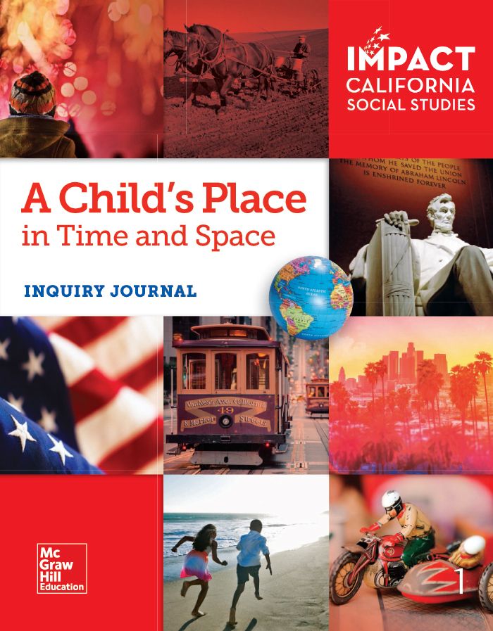 IMPACT California Social Studies A Child's Place in TIme and Space Inquiry Journal cover