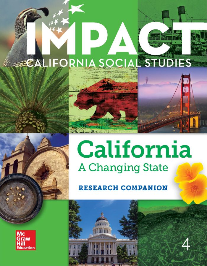 IMPACT California Social Studies California A Changing State Research Companion cover