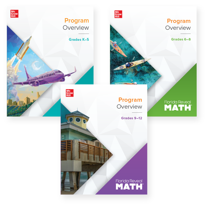 Florida Reveal Math Program Overview covers