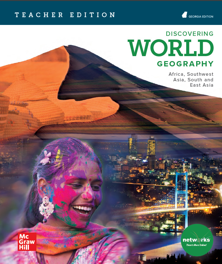 Georgia specific: Discovering World Geography: Africa, Southwest Asia, South and East Asia cover