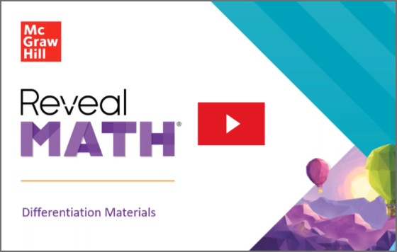 Reveal Math Differentiation Materials video