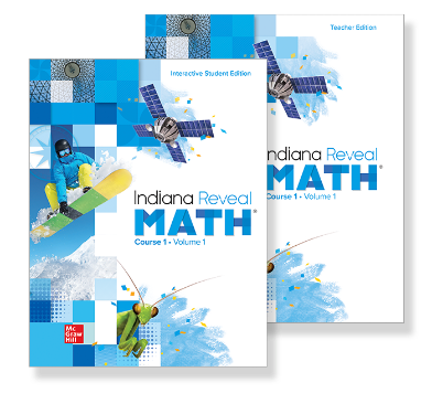 Indiana Reveal Math Course 1 covers