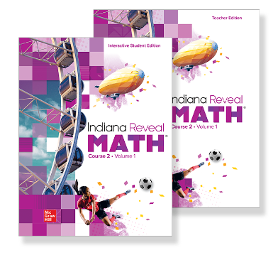 Indiana Reveal Math Course 2 covers