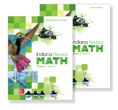 Indiana Reveal Math Course 3 covers