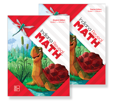 Indiana Reveal Math Grade 1 covers