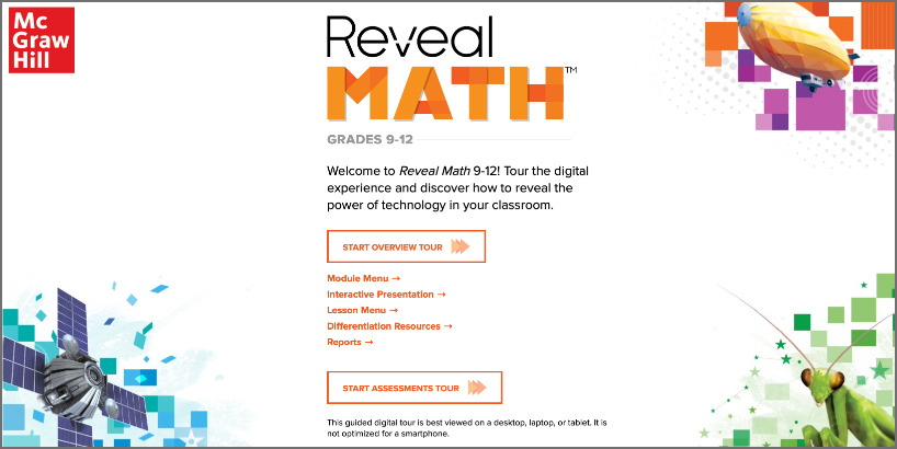 Reveal Math Grades 9–12 Digital Tour