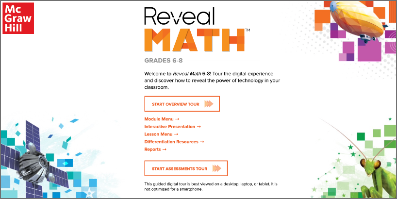 Reveal Math Grades 6–8 Digital Tour