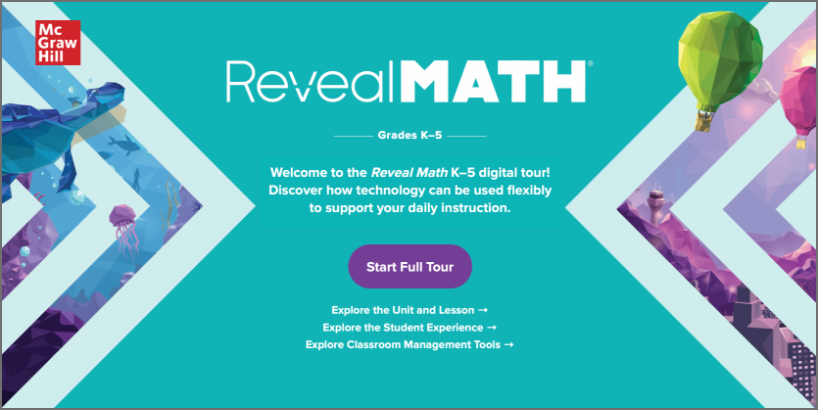 Reveal Math Grades K–5 Digital Tour