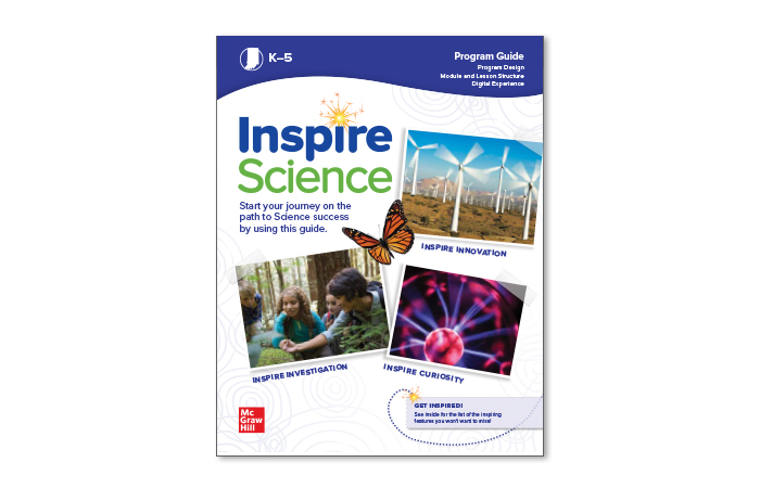 Cover of the Inspire Science K-5 Overview Brochure