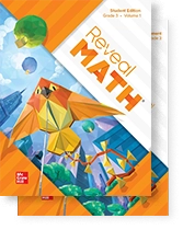 Oklahoma Reveal Math Grade 3 Student Edition, Volumes 1 & 2 covers